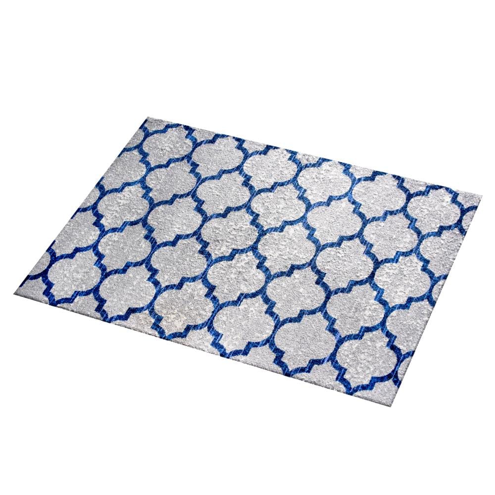 พรม PRAW DE PARISIAN 110X175 ซม. สีเทา/น้ำเงิน
