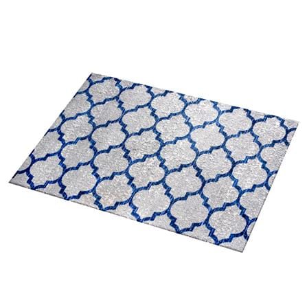 พรม PRAW DE PARISIAN 110X175 ซม. สีเทา/น้ำเงิน_4