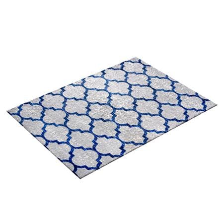พรม PRAW DE PARISIAN 110X175 ซม. สีเทา/น้ำเงิน_5