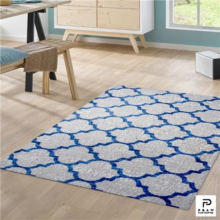 พรม PRAW DE PARISIAN 110X175 ซม. สีเทา/น้ำเงิน_7