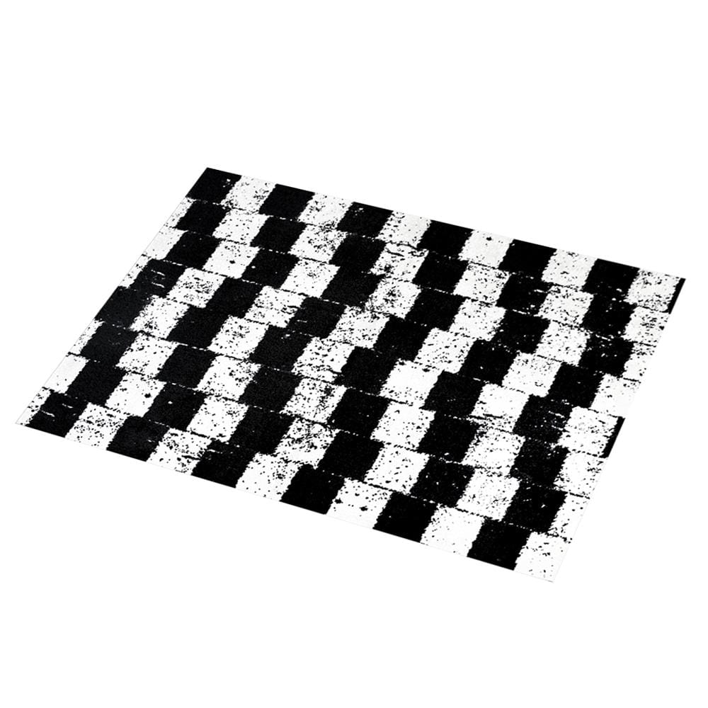 พรม PRAW DE LADDER 120X180 ซม. สีดำ/ขาว