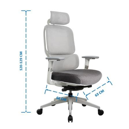 เก้าอี้สุขภาพ WORKSCAPE STELLA WCH-00051 สีเทา_2