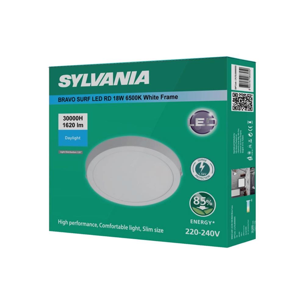 ดาวน์ไลท์ LED SYLVANIA BRAVO SURF 8 นิ้ว 18 วัตต์ DAYLIGHT สีขาว