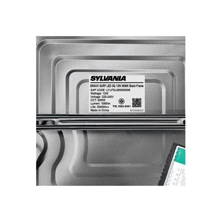 ดาวน์ไลท์ LED SYLVANIA BRAVO SURF 6 นิ้ว 12 วัตต์ WARM WHITE สีดำ_6