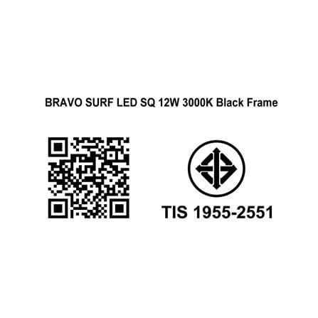ดาวน์ไลท์ LED SYLVANIA BRAVO SURF 6 นิ้ว 12 วัตต์ WARM WHITE สีขาว_7