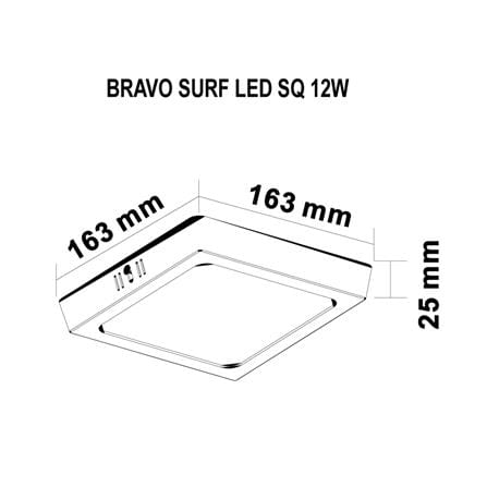 ดาวน์ไลท์ LED SYLVANIA BRAVO SURF 6 นิ้ว 12 วัตต์ WARM WHITE สีขาว_5