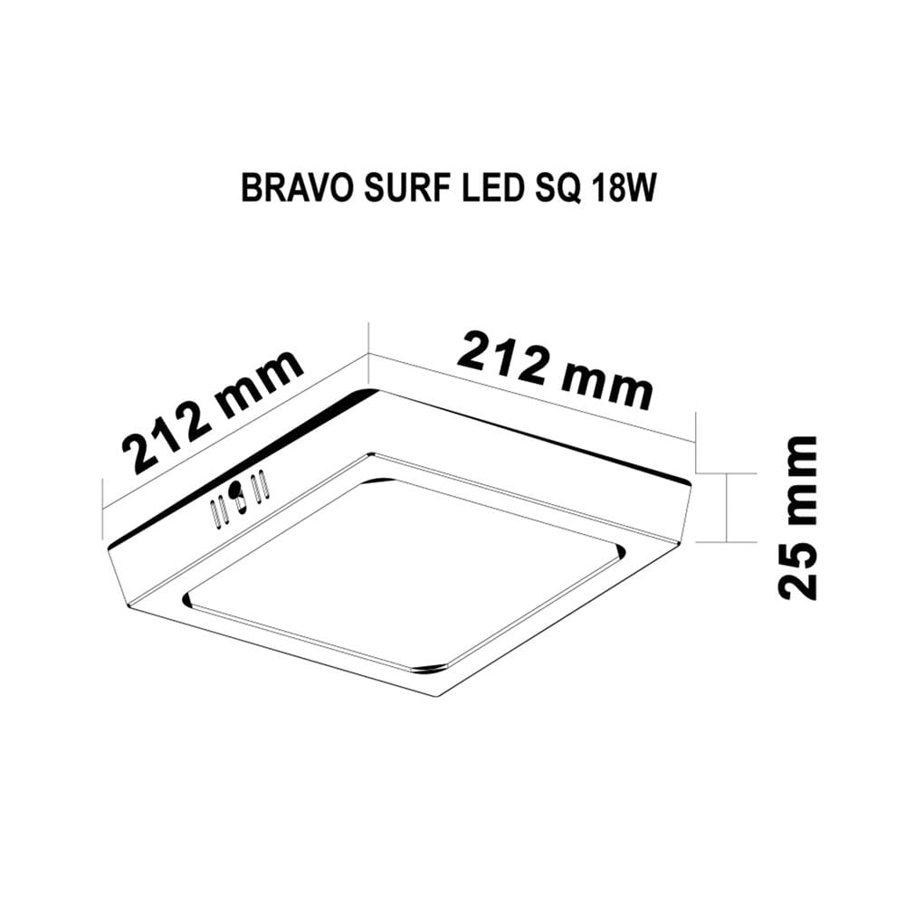 ดาวน์ไลท์ LED SYLVANIA BRAVO SURF 8 นิ้ว 18 วัตต์ DAYLIGHT สีขาว