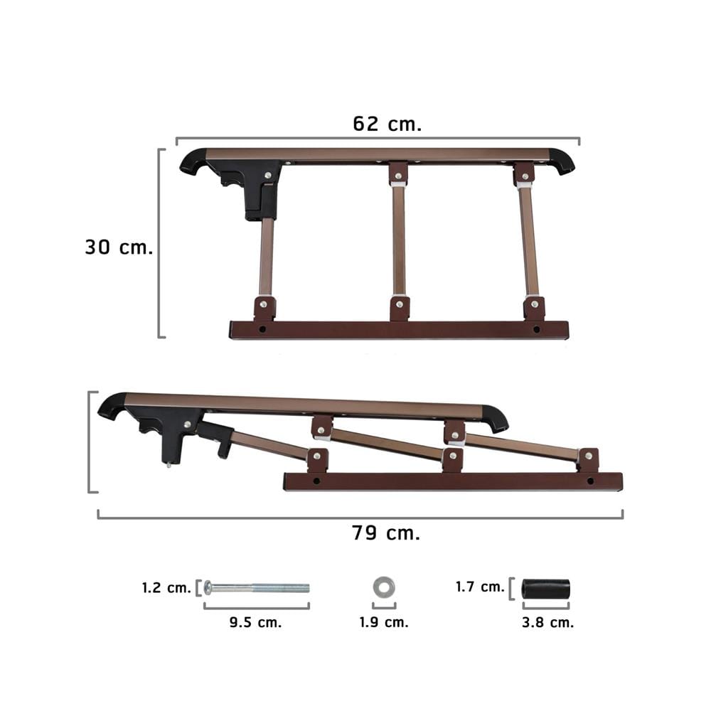 เตียงพับพร้อม TOPPER THAIBULL OLT245-90BL สีน้ำตาล