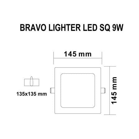 ดาวน์ไลท์ LED SYLVANIA BRAVO LIGHTER 4 นิ้ว 9 วัตต์ DAYLIGHT สีขาว_5