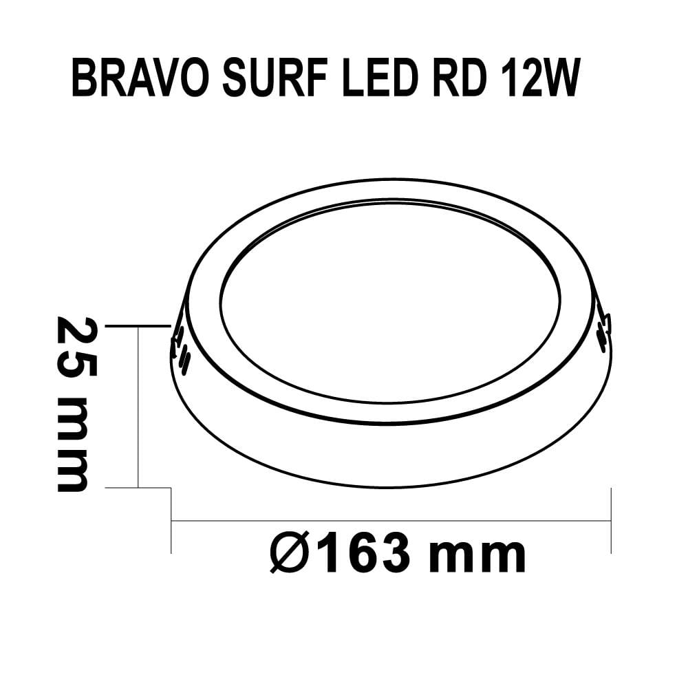 ดาวน์ไลท์ LED SYLVANIA BRAVO SURF 6 นิ้ว 12 วัตต์ WARM WHITE สีขาว