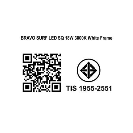 ดาวน์ไลท์ LED SYLVANIA BRAVO SURF 8 นิ้ว 18 วัตต์ WARM WHITE สีขาว_7