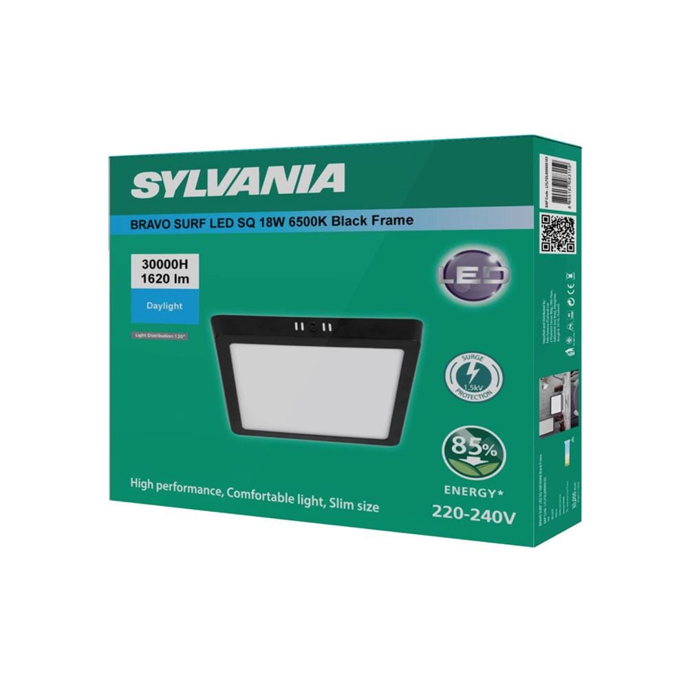 ดาวน์ไลท์ LED SYLVANIA BRAVO SURF 8 นิ้ว 18 วัตต์ DAYLIGHT สีดำ