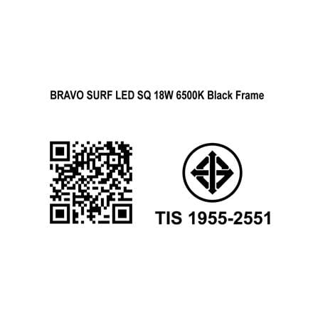 ดาวน์ไลท์ LED SYLVANIA BRAVO SURF 8 นิ้ว 18 วัตต์ DAYLIGHT สีดำ_7