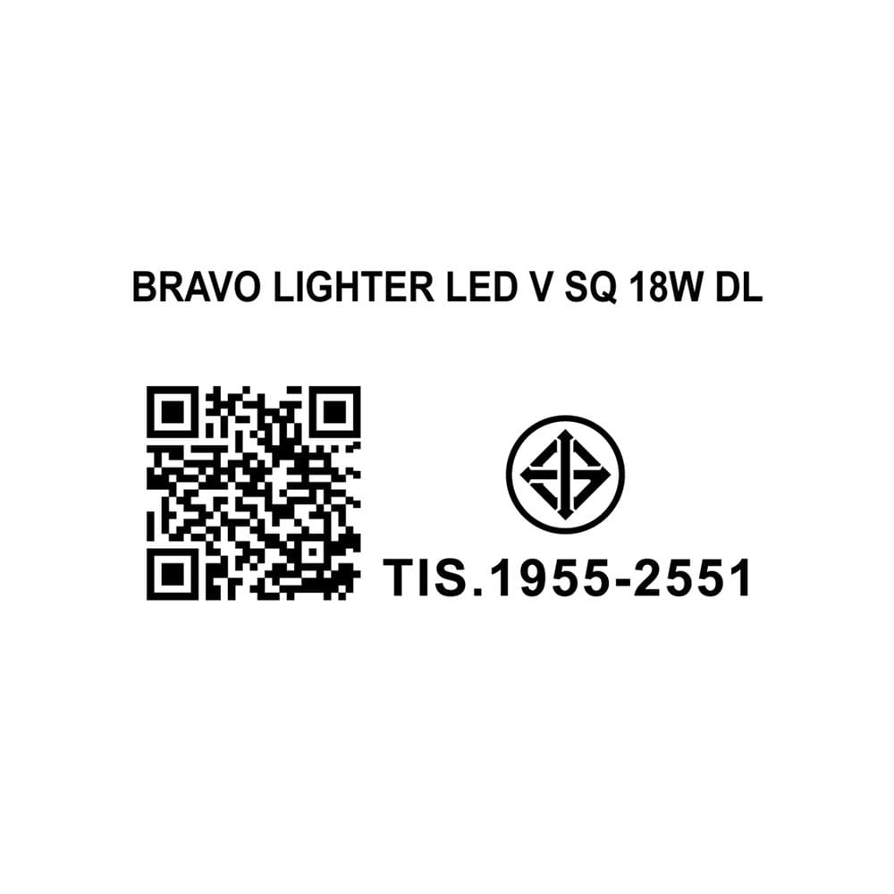 ดาวน์ไลท์ LED SYLVANIA BRAVO LIGHTER 8 นิ้ว 18 วัตต์ DAYLIGHT สีขาว