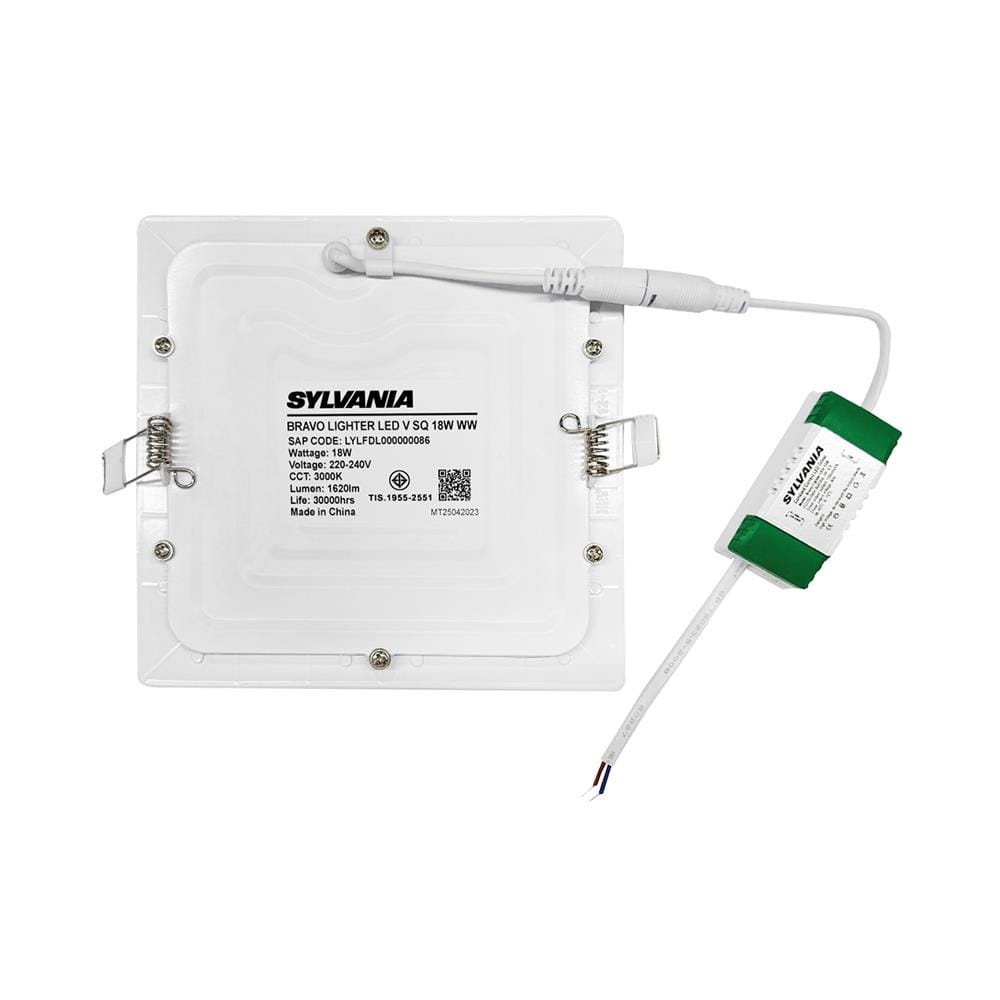 ดาวน์ไลท์ LED SYLVANIA BRAVO LIGHTER 8 นิ้ว 18 วัตต์ WARM WHITE สีขาว