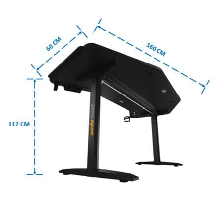 โต๊ะเกมมิ่งปรับระดับไฟฟ้า ANDA SEAT SHADOW WARRIOR 160 ซม. สีดำ_5