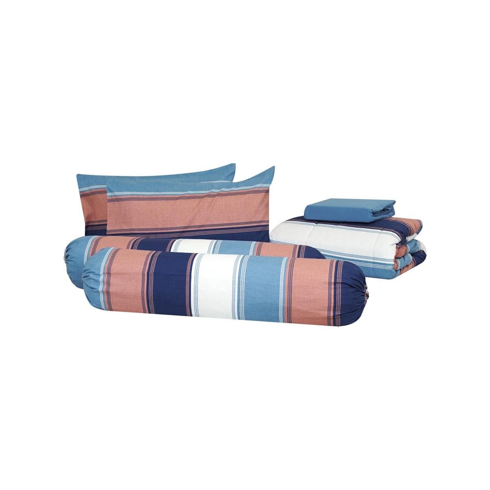 ชุดผ้าปูที่นอน 6 ฟุต 6 ชิ้น HOME LIVING STYLE HAYDEN สี MULTICOLOR