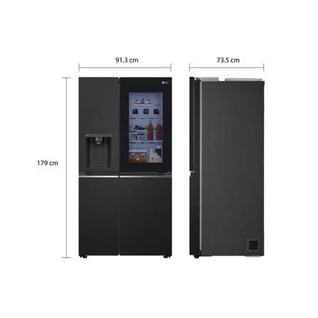 ตู้เย็น SIDE BY SIDE LG GC-X257SQZW.AEPPLMT 22.4 คิว สีดำ_7