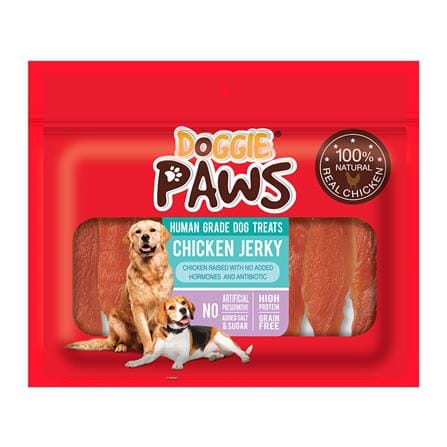 ขนมสุนัข DOGGIE PAWS CHICKEN JERKY อกไก่นิ่ม 320 ก._0