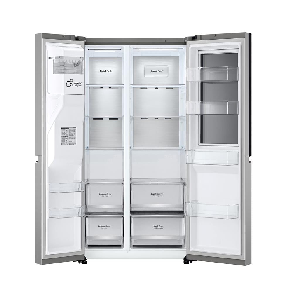 ตู้เย็น SIDE BY SIDE LG GC-X257SFZW.APYPLMT 22.4 คิว สีเงิน