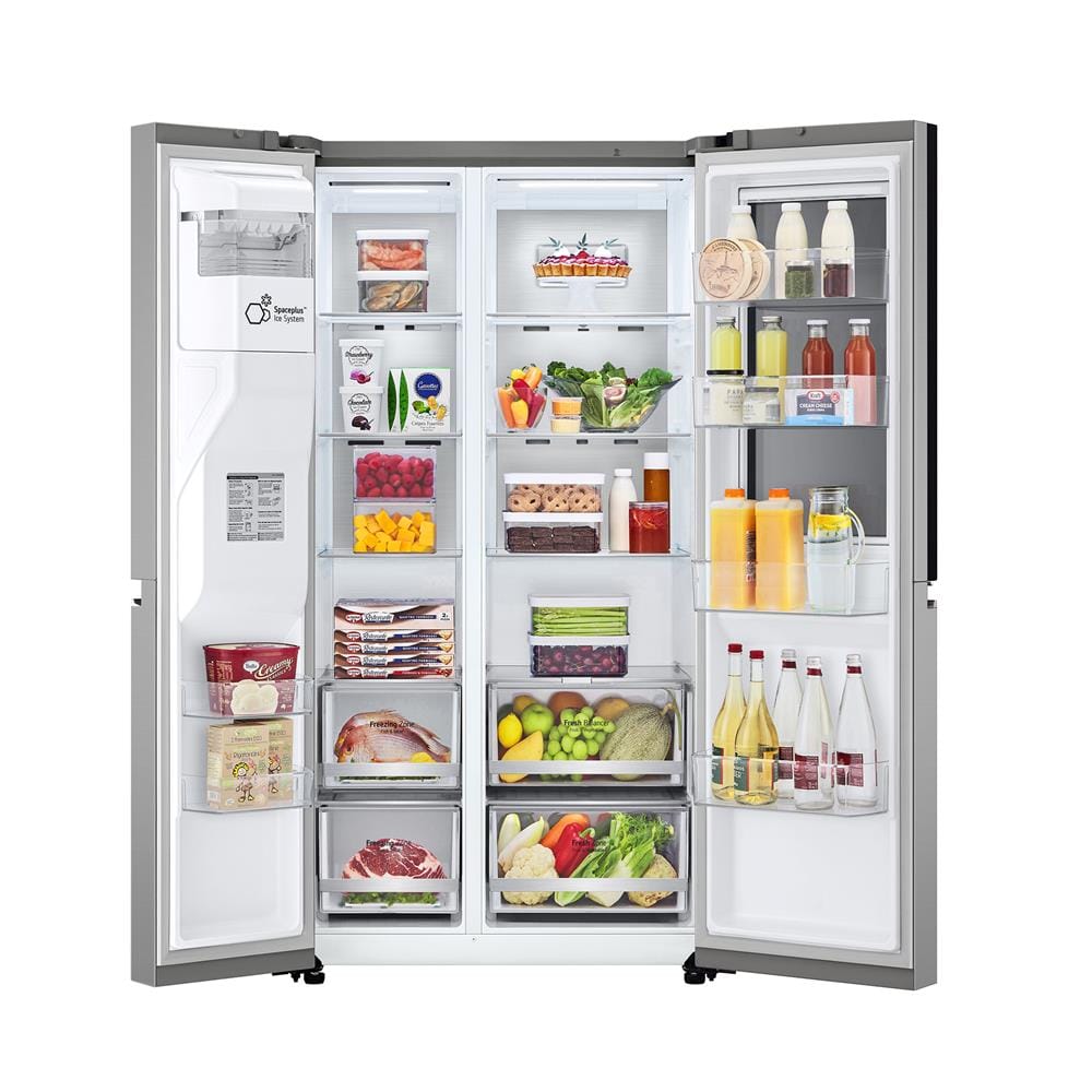 ตู้เย็น SIDE BY SIDE LG GC-X257SFZW.APYPLMT 22.4 คิว สีเงิน