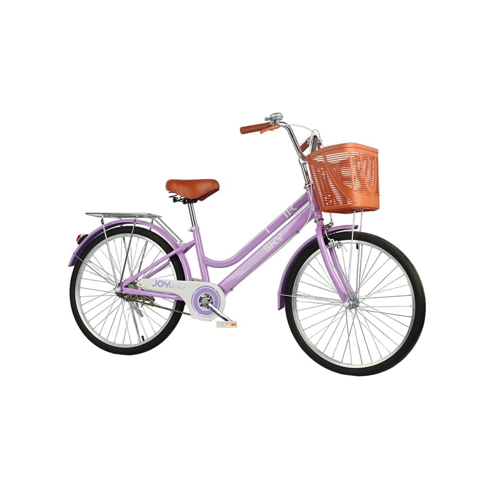 จักรยานแม่บ้าน 24 นิ้ว JOY BICYCLE SKY สีม่วง