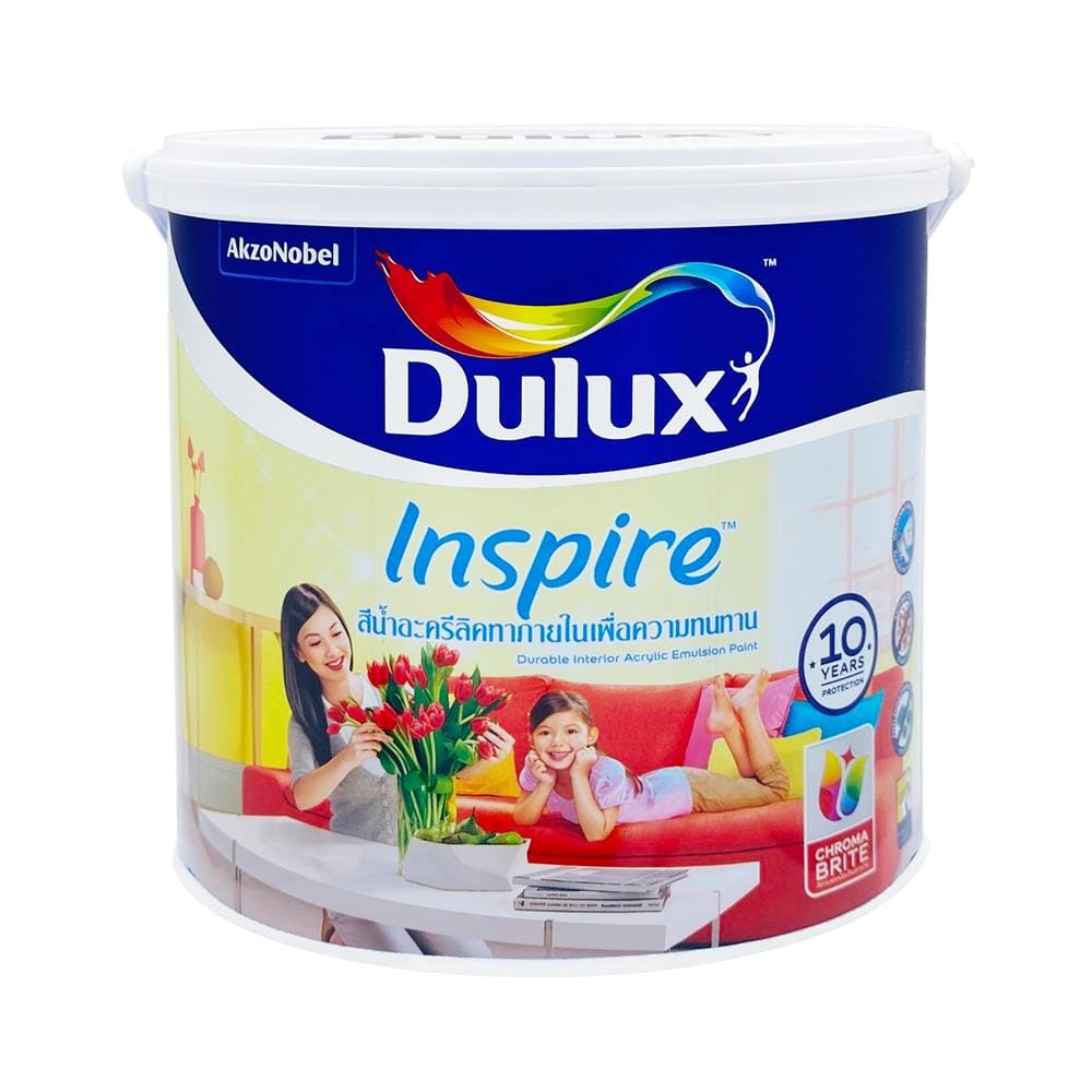 สีน้ำทาภายใน DULUX INSPIRE BASE C กึ่งเงา 3 ลิตร