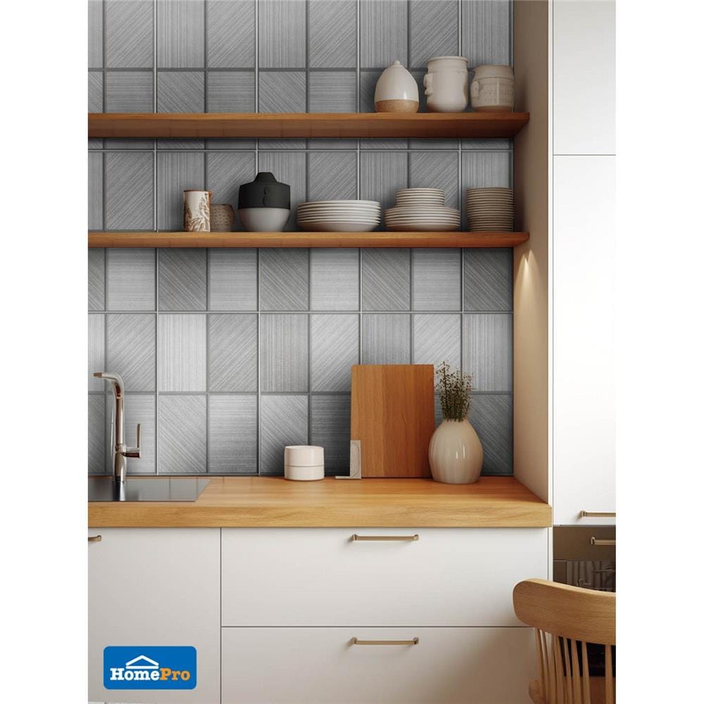 กระเบื้องผนัง 25x40 ซม. COTTO พรีโม่ เทาอ่อน ION PM 1 ตร.ม.