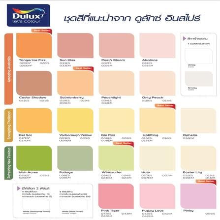 สีน้ำทาภายนอก ชนิดด้าน DULUX INSPIRE BASE A สีขาว 3 ลิตร_2