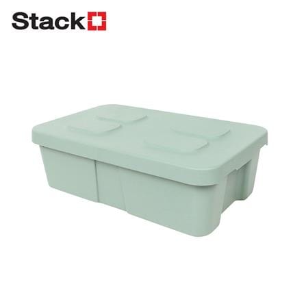 กล่องเก็บของ STACKO CIRCULAR 12 ลิตร สีเขียวอ่อน_0