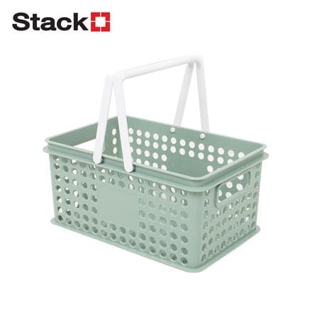 กล่องพร้อมหูหิ้ว STACKO CIRCULAR SIZE S สีเขียวอ่อน