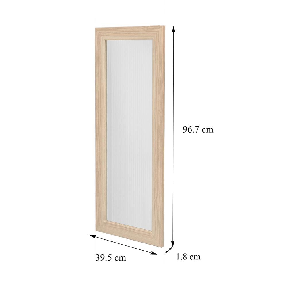 บานเดี่ยว FURDINI KEEPER PATTERNED GLASS 39.5X96.7 ซม. สี PINE OAK