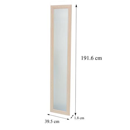 บานเดี่ยว FURDINI KEEPER PATTERNED GLASS 39.5X191.6 ซม. สี PINE OAK_7