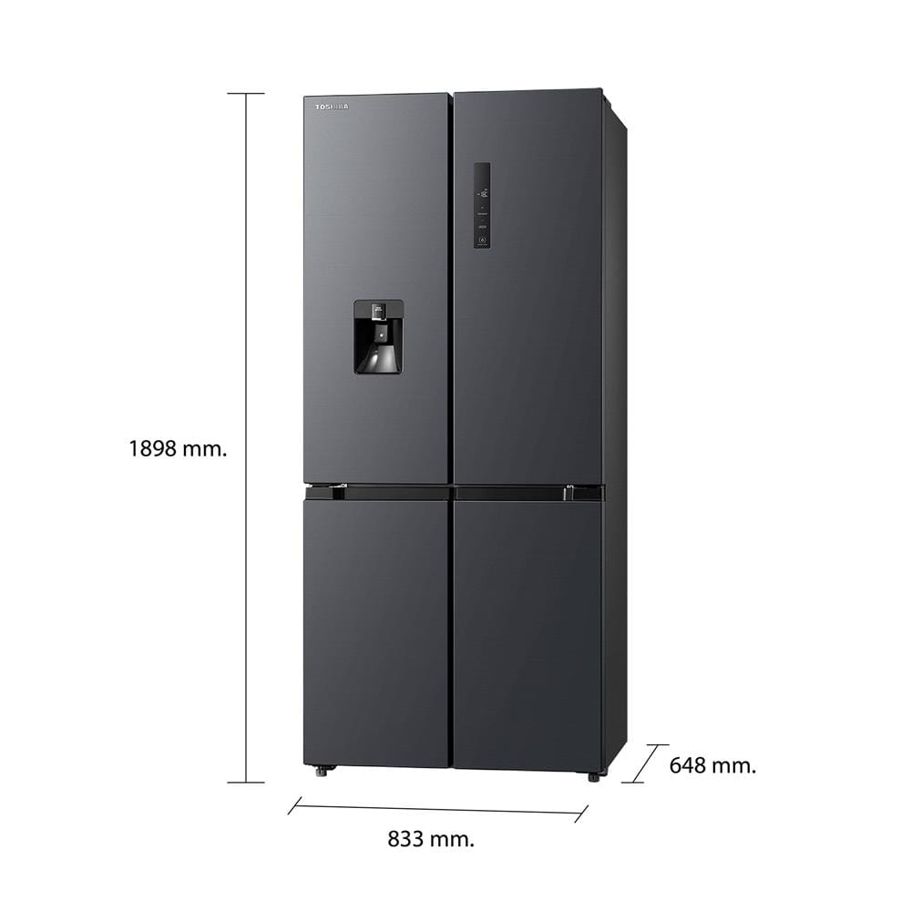 ตู้เย็น MULTI DOOR TOSHIBA GR-RF605WI-PMT(06) 18 คิว สีเทา อินเวอร์เตอร์