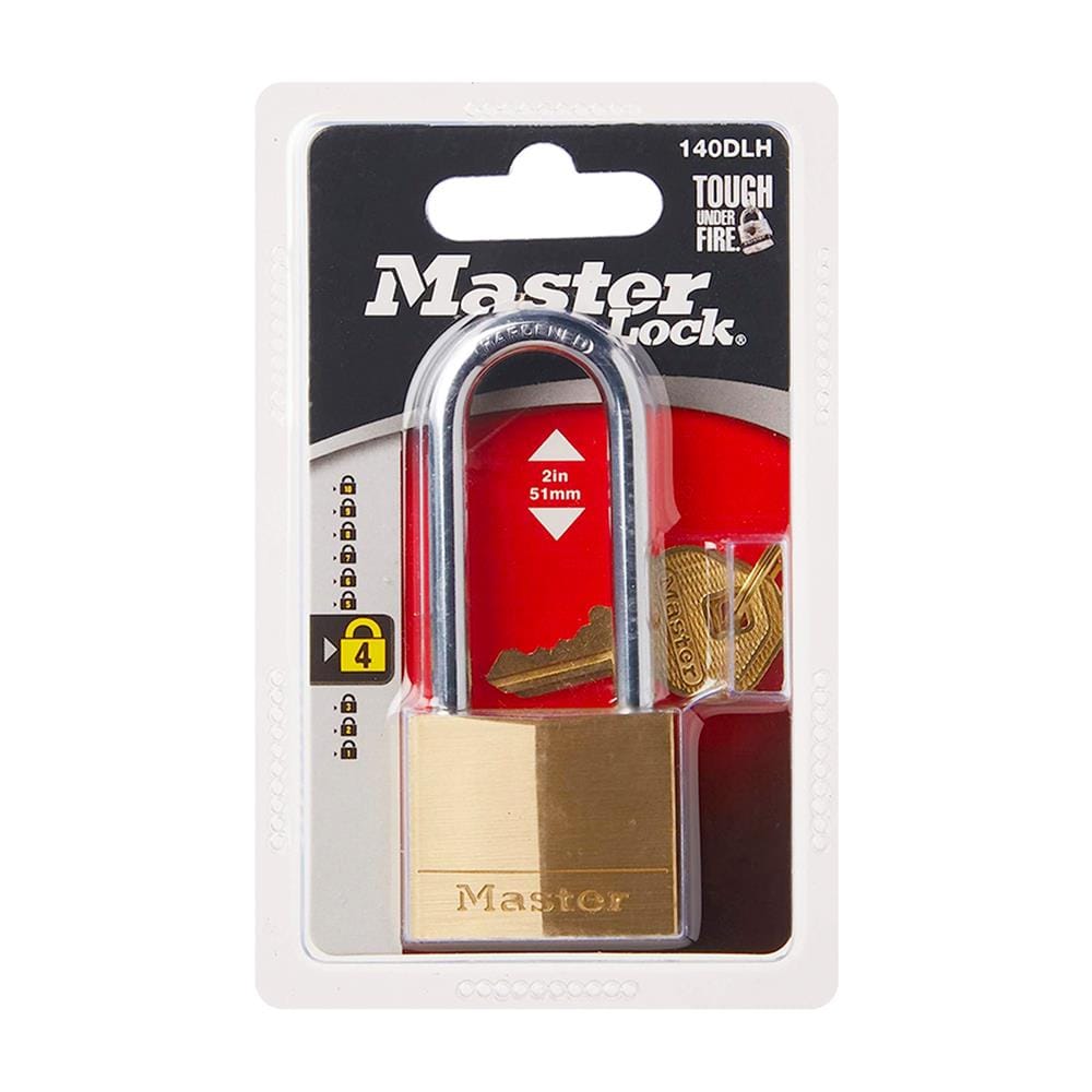 กุญแจสปริง MASTER LOCK 140EURDLH 40 มม. สีทองเหลือง