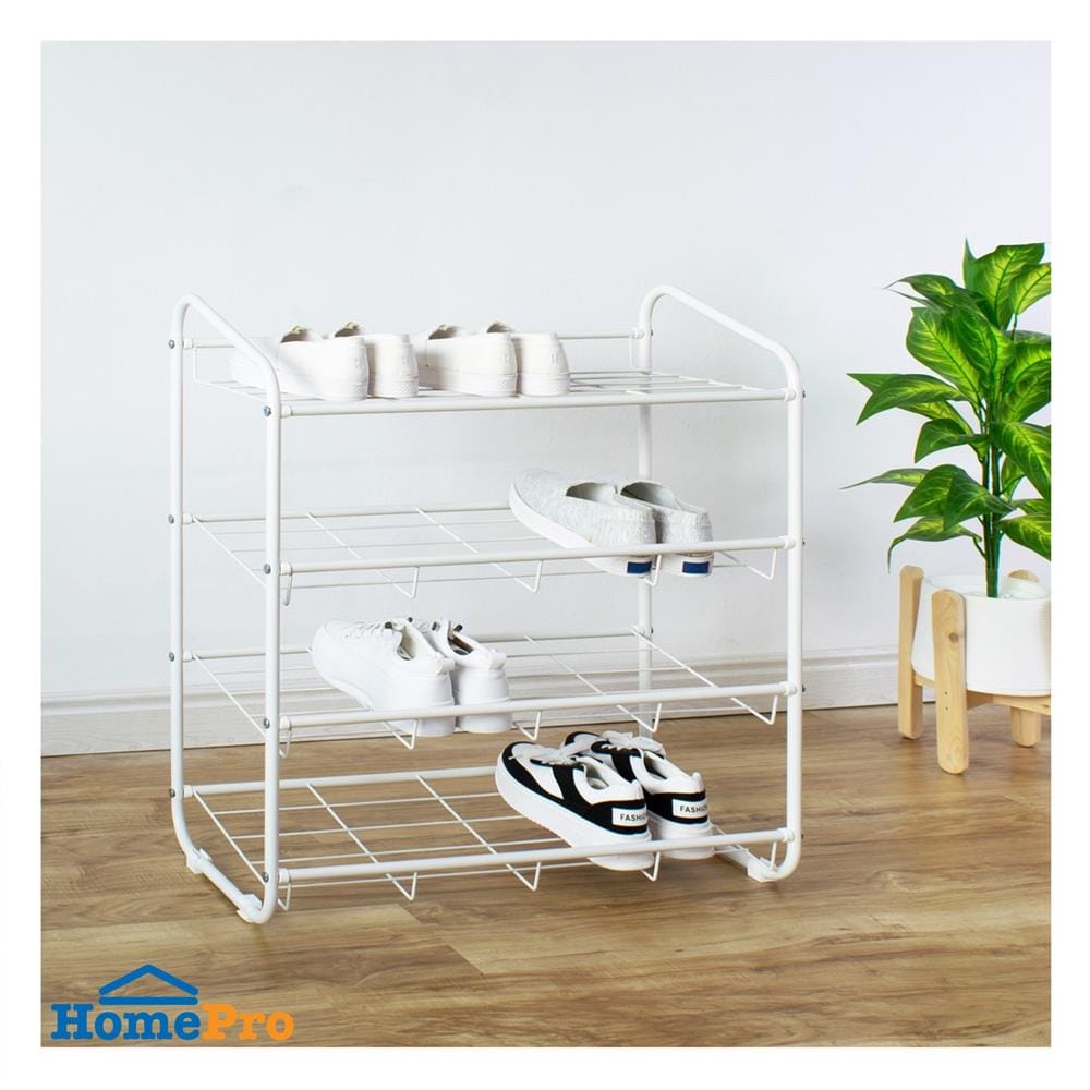 ชั้นวางรองเท้า 4 ชั้น STACKO RACK II 70x30x74 ซม. สีขาว