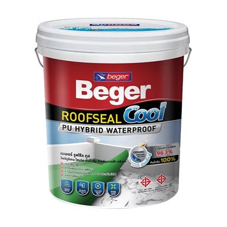 อะคริลิกกันซึม BEGER ROOFSEAL COOL PU HYBRID 205 สีน้ำเงิน 20 กก._0