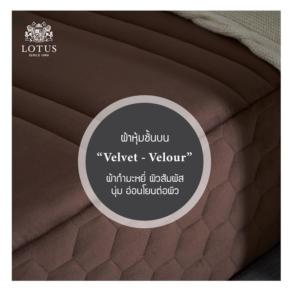 ที่นอนไฮบริด 5 ฟุต LOTUS รุ่น ROYCE III พร้อมชุดเครื่องนอน 11 ชิ้น