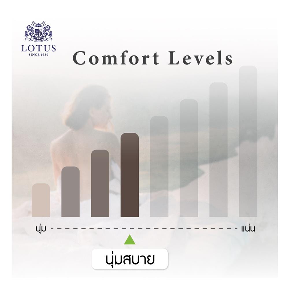 ที่นอนไฮบริด 5 ฟุต LOTUS รุ่น ROYCE III พร้อมชุดเครื่องนอน 11 ชิ้น