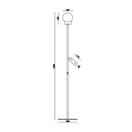 ไฟตั้งพื้น LED CARINI F231007 3 วัตต์ สีขาว 1 หัว_13