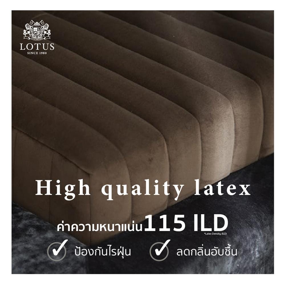 ที่นอนไฮบริด 6 ฟุต LOTUS รุ่น ROYCE พร้อมชุดเครื่องนอน 11 ชิ้น
