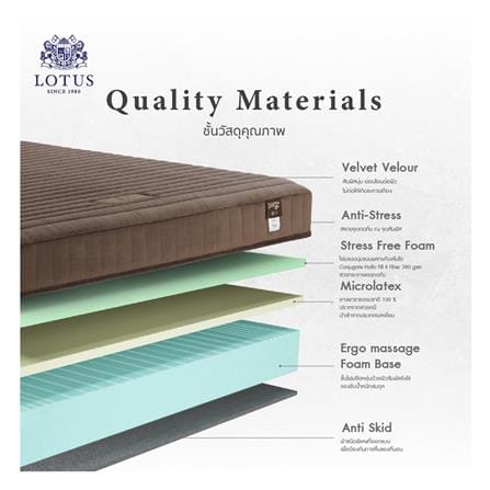 ที่นอนไฮบริด 6 ฟุต LOTUS รุ่น ROYCE พร้อมชุดเครื่องนอน 11 ชิ้น_4