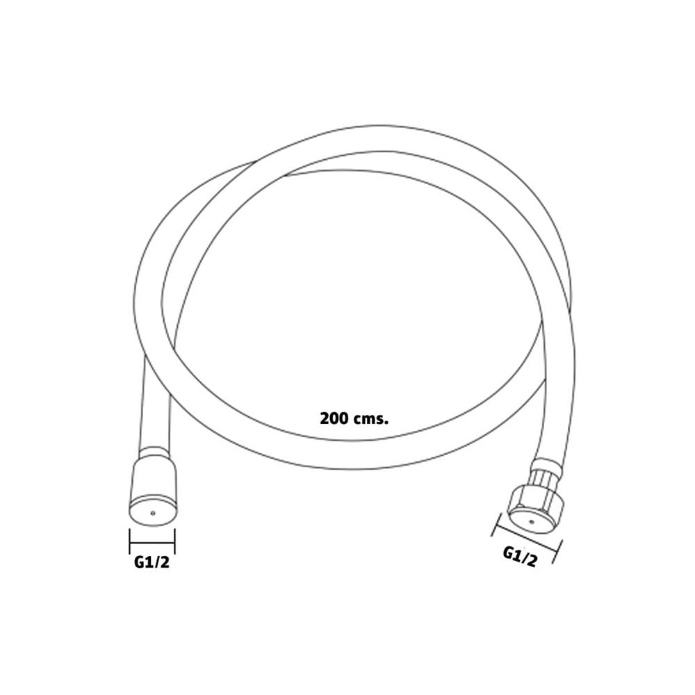สายฝักบัวสเตนเลส RASLAND RA M1331-M130 130 ซม.