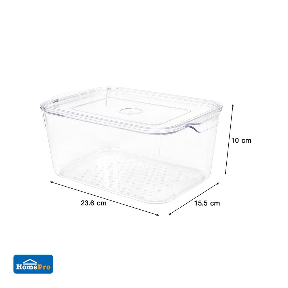 กล่องจัดเก็บในตู้เย็น KECH SNOWY 15.5x23.6x10 ซม.