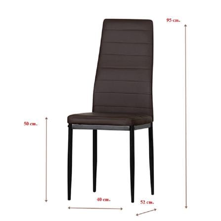 เก้าอี้ห้องอาหาร AS FURNITURE GILDO สีน้ำตาล_8