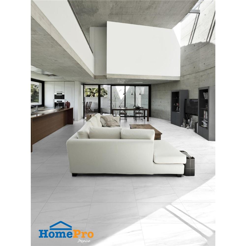 กระเบื้องพื้นพอร์ซเลน 60x60 ซม. COTTO ไฮดร้า วินเทอร์ ขาว HYG PM 1.44 ตร.ม.