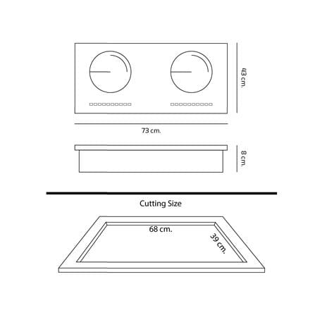 เตาฝังอินดักชั่น DYNA HOME DH-240 73 ซม._5