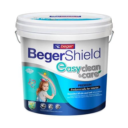 สีน้ำทาภายใน BEGER BEGERSHIELD EASY CLEAN & CARE BASE D กึ่งเงา 2.5 แกลลอน_0