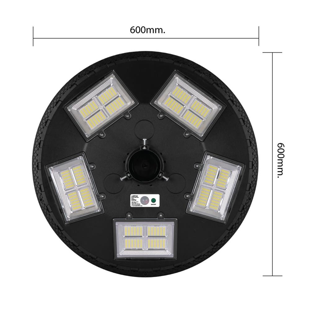 ไฟสนาม SOLAR LAMPTAN BRILUX 500 วัตต์ WARM WHITE สีดำ