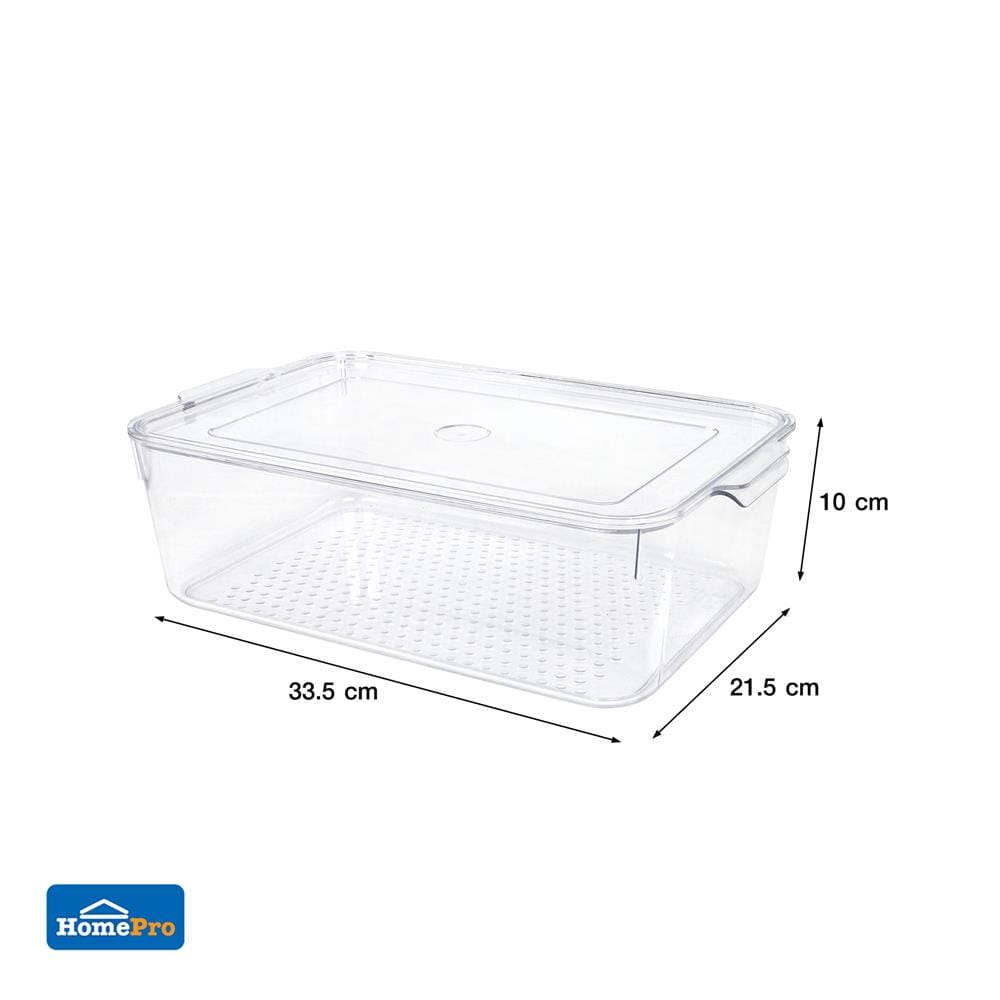 กล่องจัดเก็บในตู้เย็น KECH SNOWY 21.5x33.5x10 ซม.